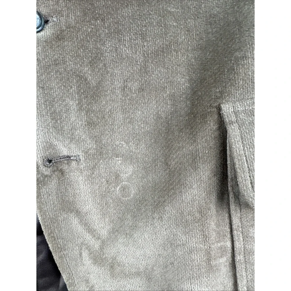 Vintage Sedgefield Sport Coat 44 L Taupe Polyester Retro Western Designer 80s